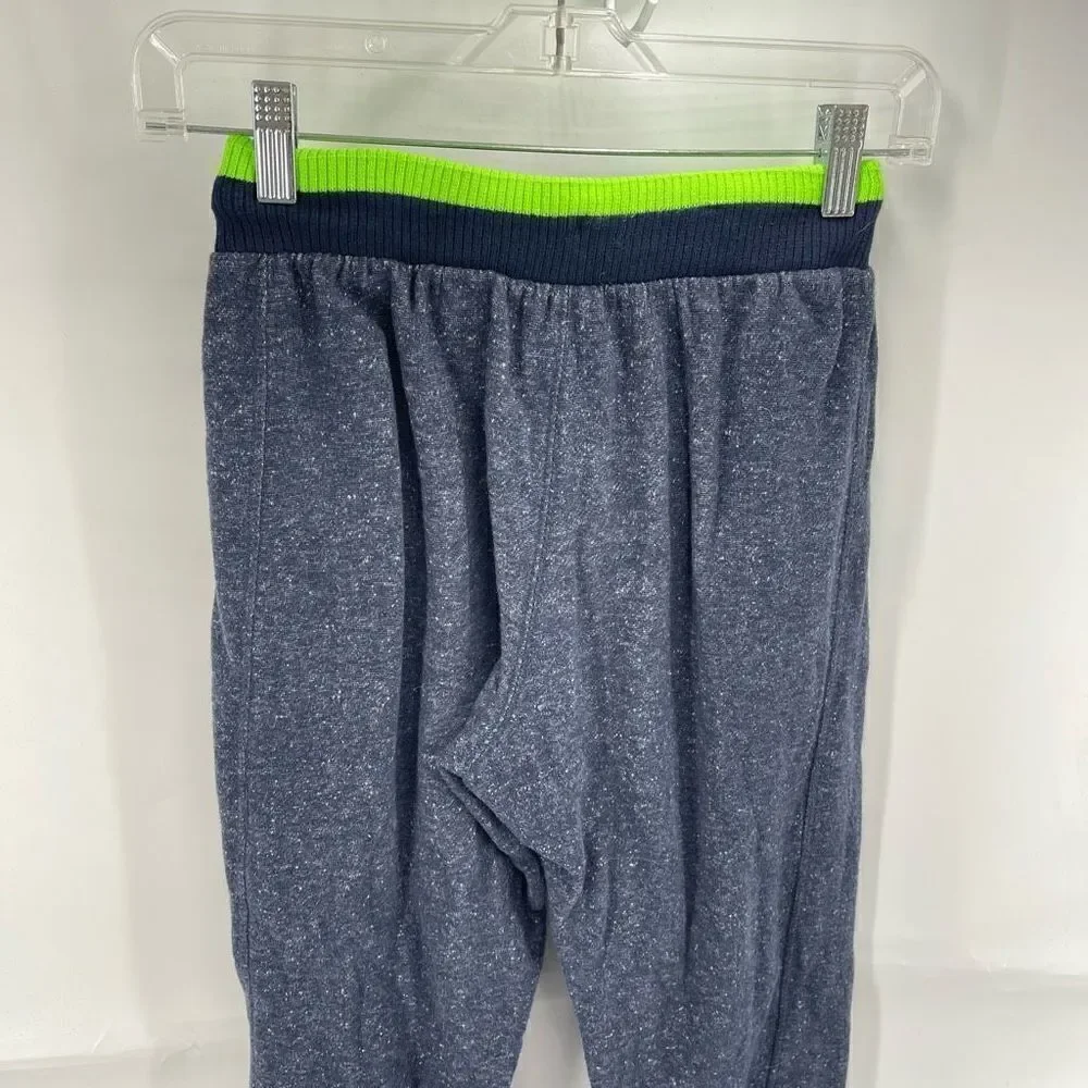 Puma Boys Jogger Sweatpants Pull On Active Pocket Blue Green Size Medium 10/12